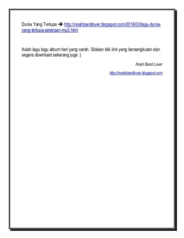 Full album hari yang cerah peterpan mp3 Full album hari yang cerah peterpan mp3