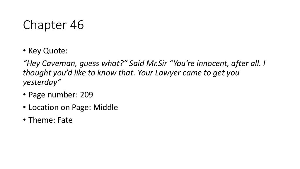 Holes Key Quotes All Chapters