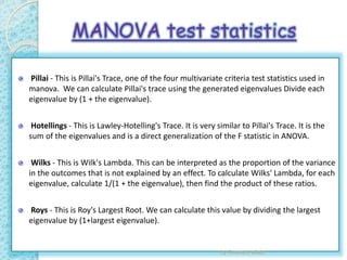 Full anova and manova by ammara aftab | PPT | Free Download