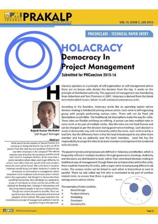 Holacracy in Project Management