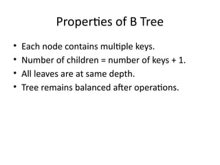 Comprehensive Overview of B Trees and B+ Trees in Data Storage and ...