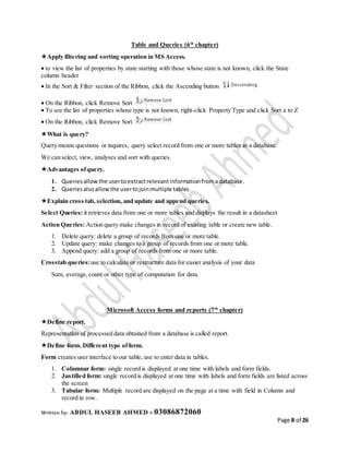 ICS Part 2 Computer Science Short Notes | DOCX