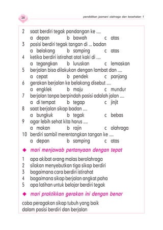 Bagaimana Sikap Tubuhmu Saat Menyanyikan Sebuah Lagu penjaskes sd_mi_kelas_1