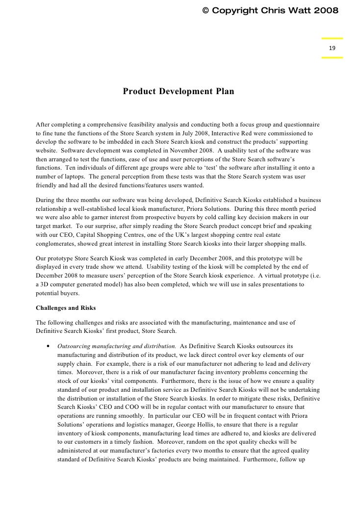 mock business plan