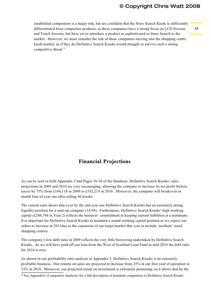 mock business plan