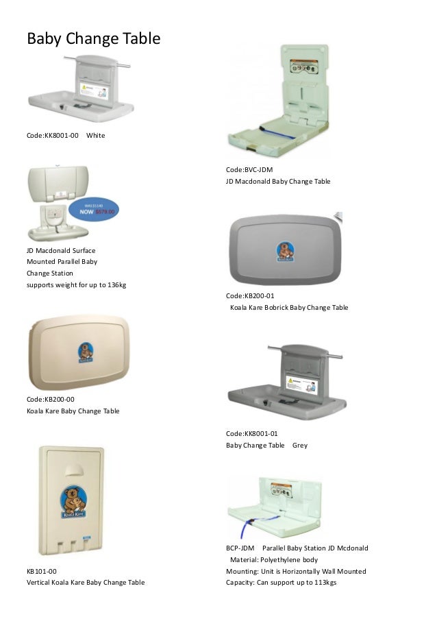 jd macdonald baby change table