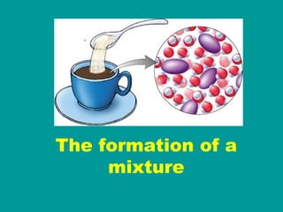 The formation of a mixture 