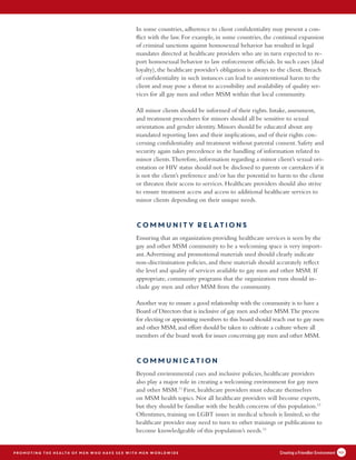 Msm Example Regulation Promoting the Health of MSM worldwide | PDF