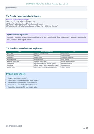 Full Data Analytics Course Book for Beginners | Excel, SQL, Python ...
