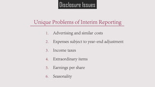 Full disclosure in financial reporting | PPTX
