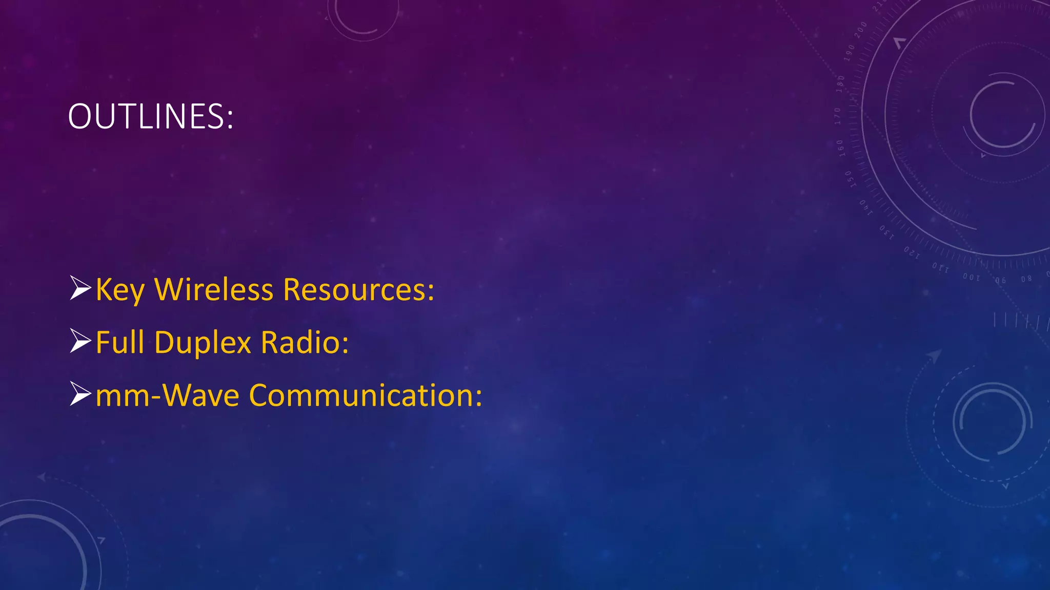 Full duplex and mm wave communication