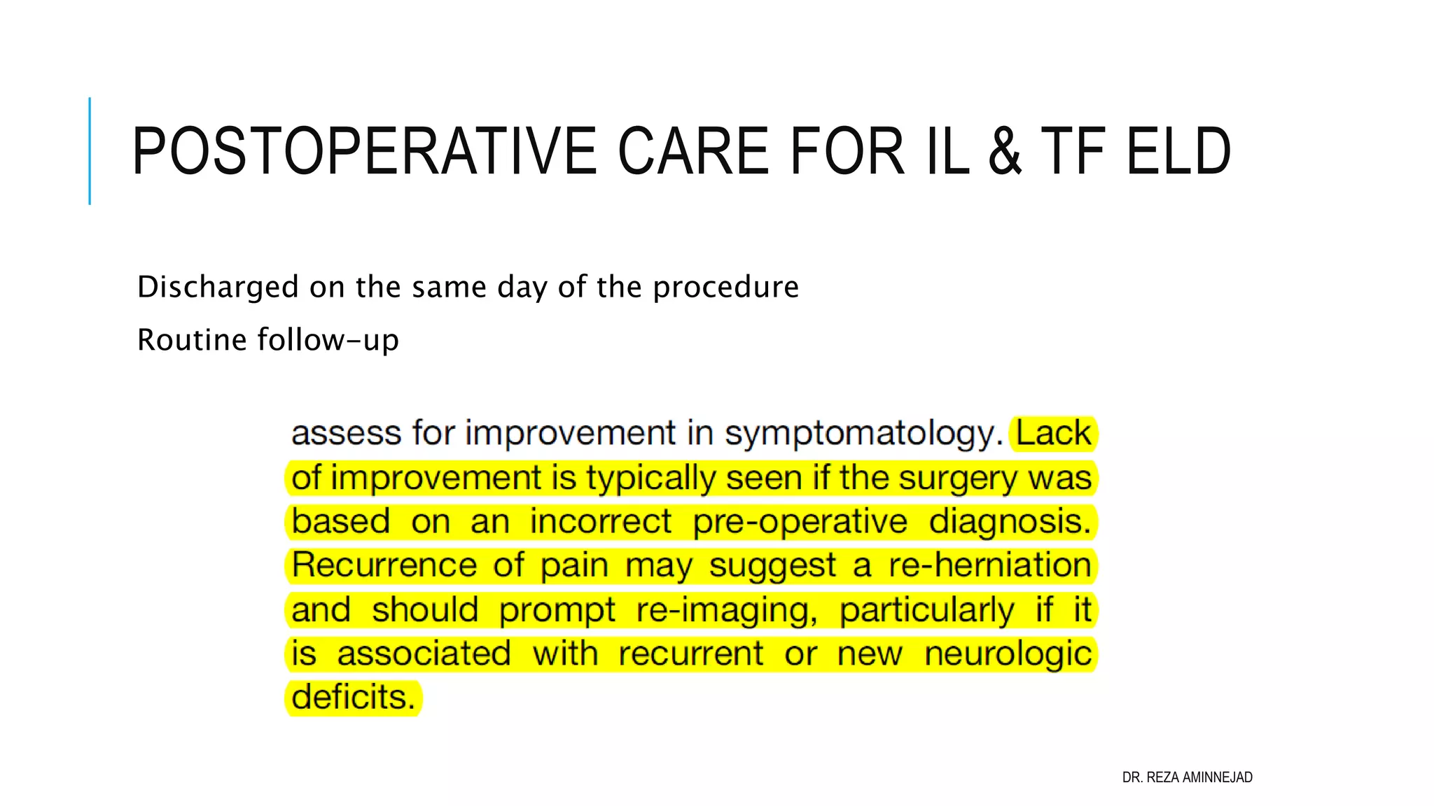 Full Endoscopic Lumbar Discectomy PPT