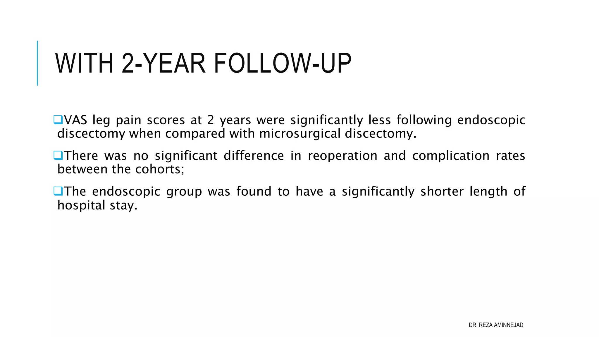 Full Endoscopic Lumbar Discectomy PPT