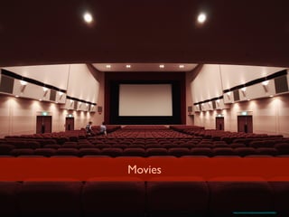Movies
https://www.ﬂickr.com/photos/naoyafujii/2703546821/
 