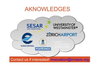 Contact us if interested! innovation@innaxis.org
AKNOWLEDGES
 