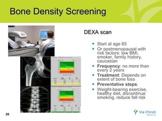 Medical Screenings for Women | PPT