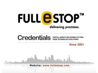 Fullestop - India's Premium Digital Web Agency (August 2013)