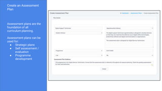 Apprenticeship Curriculum Plan Walkthrough | PPTX