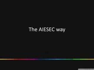The AIESEC way

 