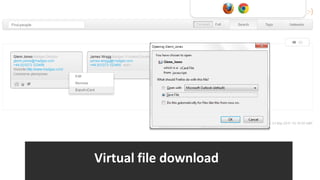 Virtual file download
 