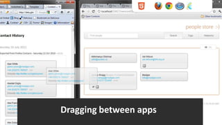 Dragging between apps
 