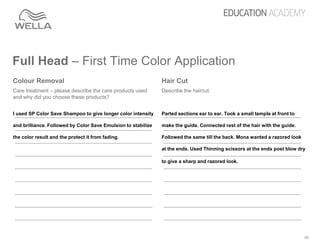 Full head color application