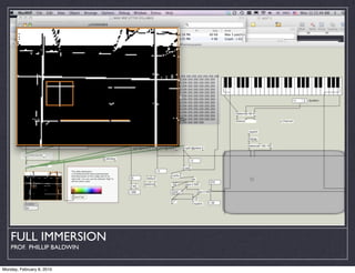 FULL IMMERSION
    PROF. PHILLIP BALDWIN


Monday, February 8, 2010
 