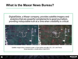 Fulfilling Maxar Technologies' purpose with the Maxar News Bureau | PDF