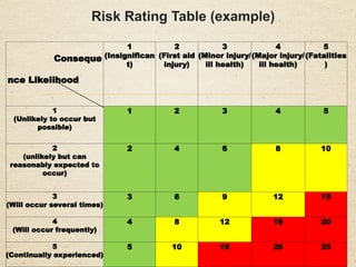 Initail Risk Table FULL INTEGRATED MANAGEMENT SYSTEMS IMPLEMENTATION TRAINING DANGOTE ...