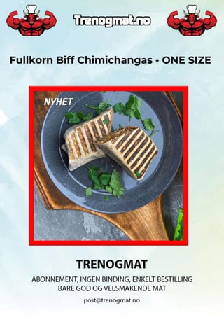 Fullkorn Biff Chimichangas - ONE SIZE
 