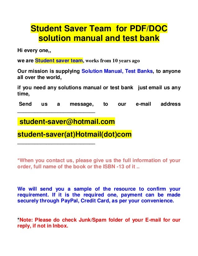 F Ull List Test Bank And Solution Manual 2020 2021 Student Saver Te