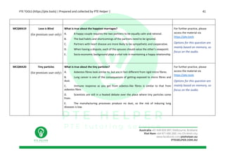 Pte Risk Assessment Full master file PTE listening with audio | PDF