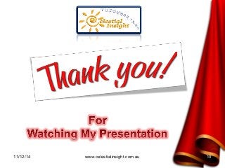 11/12/14 www.celestialinsight.com.au 10