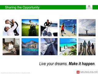 Sharing the Opportunity




                                                                                       Live your dreams. Make it happen.
This presentation was created by Arbonne International, Inc. Independent Consultants
 