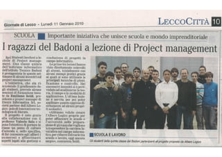 Giornaledi Lecco - Formazione Project Management