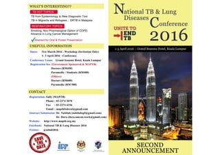 2nd Announcement NTBLD2016