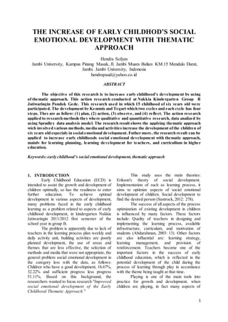 Full paper (english) | DOCX | Daycare and Pre-School | Parenting