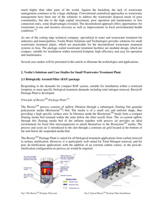 Veolia’s Case Studies for Small Wastewater Treatment Plants | PDF