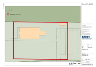 @ A3
Drawing Title
Drawing No.
Project No.
ISO
A3
-
297mmx420mm DATE REVISION REV
Drawn
Checked
Rev.
DRW CHK
Sheet Status
Date
Date
Scale
This drawing must not be used, reproduced or
revised without written permission.
This drawing shall not be used for
construction purposes until the
“CONSTRUCTION” status appears under the
Sheet Status.
Constructors must only work to figured
dimensions which are to be checked on site.
Do not scale from hard copy drawings
Project Name
An Ingenium International Company
NORR Consultants Limited.
This drawing has been prepared solely for the use
of
and there are no representations of any kind
made by NORR Consultants Limited to any party
with whom NORR Consultants Limited has not
entered into a contract
St. Nicholas Kirk
St. Nicholas Kirk
1:200
16/01/2024
MF
16/01/2024
CM
P01
IN3025-0011
Planning
St. Nicholas Kirk
Existing Site Plan
SNCK-NOR-ZZ-ZZ-DR-A-00010
First Issue P01 CM MF
16/01/25
0
Scale 1:200
2 4 6 8 10
Application Site Area
N
S
E
W
 