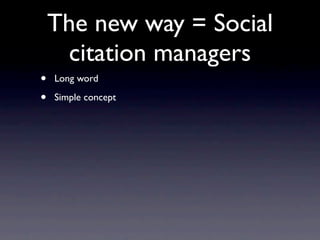 Online Citation Tools