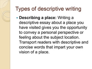 writing modes( narrative, descriptive and argumentative) | PPTX