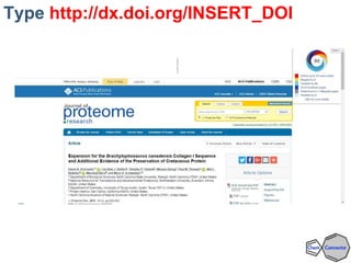 “Our Experiment”
Can we shift these AltMetrics???
DOI of your publication that you want to discuss
http://dx.doi.org/10.10...