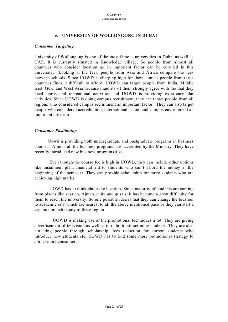 Consumer S Behaviour In Selecting Business Schools In Dubai Consumer S Behaviour In Selecting Business Schools In Dubai