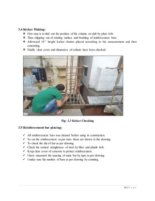 Kicker Structural PRACTICUM REPORT ON Monitoring the Construction Process of ...