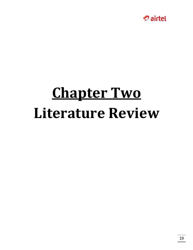 Review literature customer satisfaction airtel