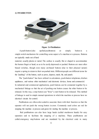 Push Button Process Full report Final Year Project ( SMART TISSUE DISPENSER) | DOCX