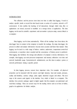 Report: Data Logging | PDF