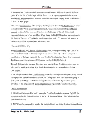 PepsiCo Full Report | PDF