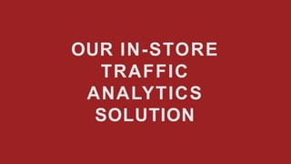 OUR IN-STORE
TRAFFIC
ANALYTICS
SOLUTION
 