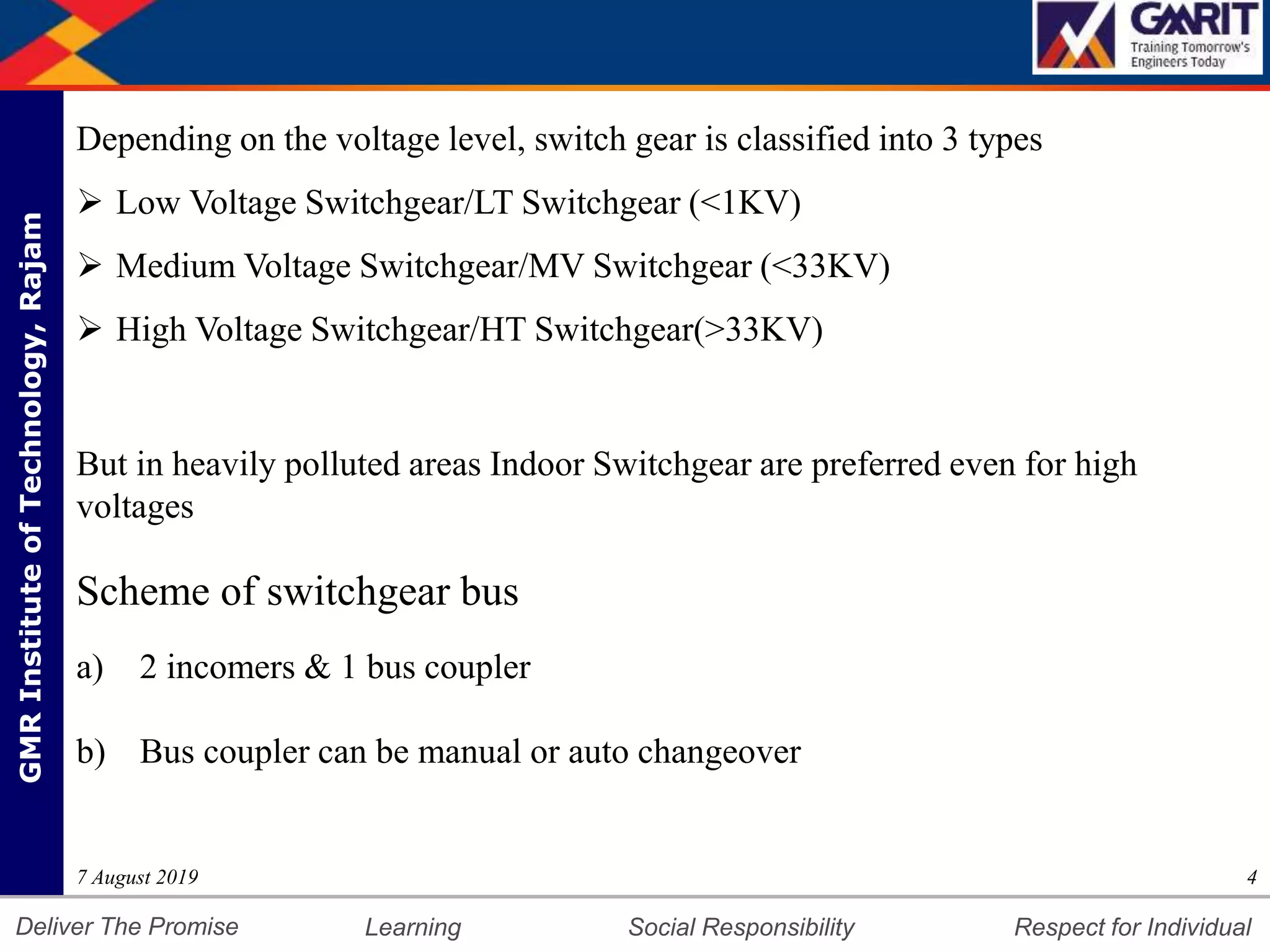 Switch Lt Testing HT and LT SWITCHGEAR | PPTX